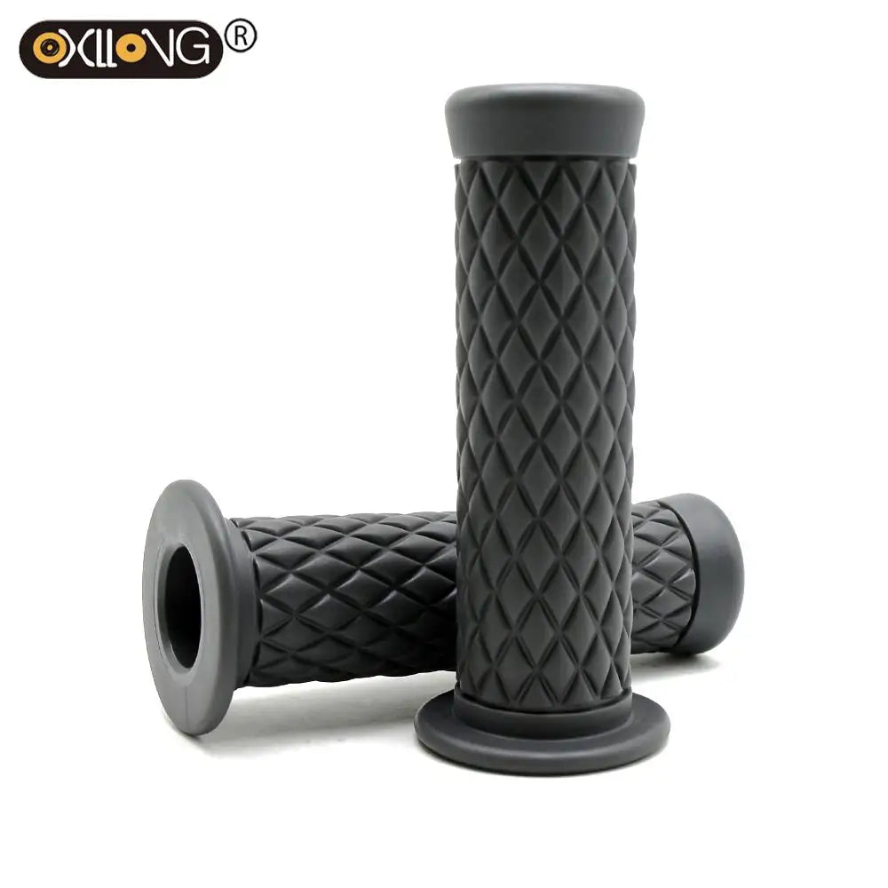Motorcycle Retro Rubber Classic Motorbike Non-Slip Handle Bar Unviersal Vintage Moto Handlebar for Cafe Racer Motorcycle Grip