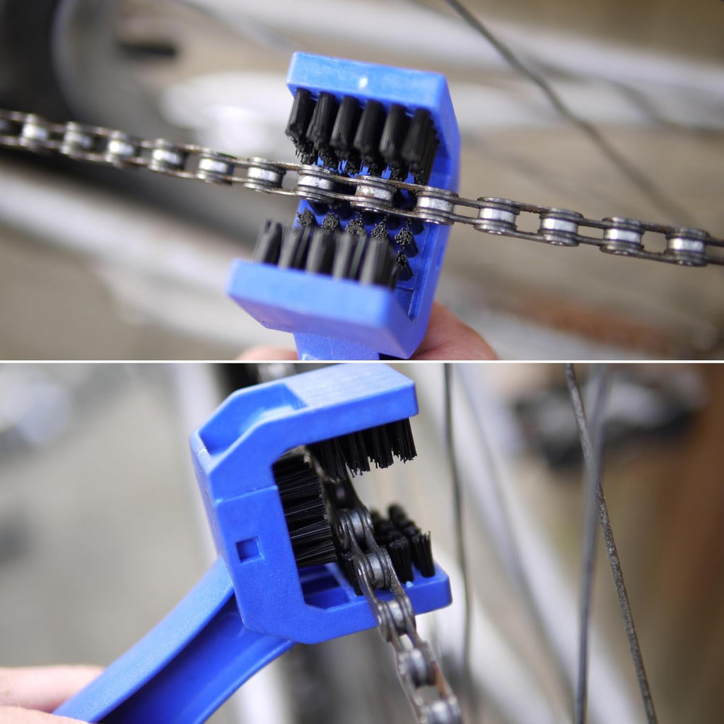 Brosses De Nettoyage Pour Vélos Et Motos, Brosse À Chaîne Pour Vélos Et Motos Pour Enlever La Saleté, Brosse En Nylon Robuste, Entretien Des Motos, Kit De Brosses De Nettoyage, Nettoyeur De Chaîne