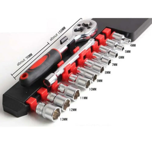 1/4 Small Fly 12-Piece Combo Automotive Repair Tools 1/2 Large Fly 12-Piece Ratchet Quick Drive Socket Wrench Set