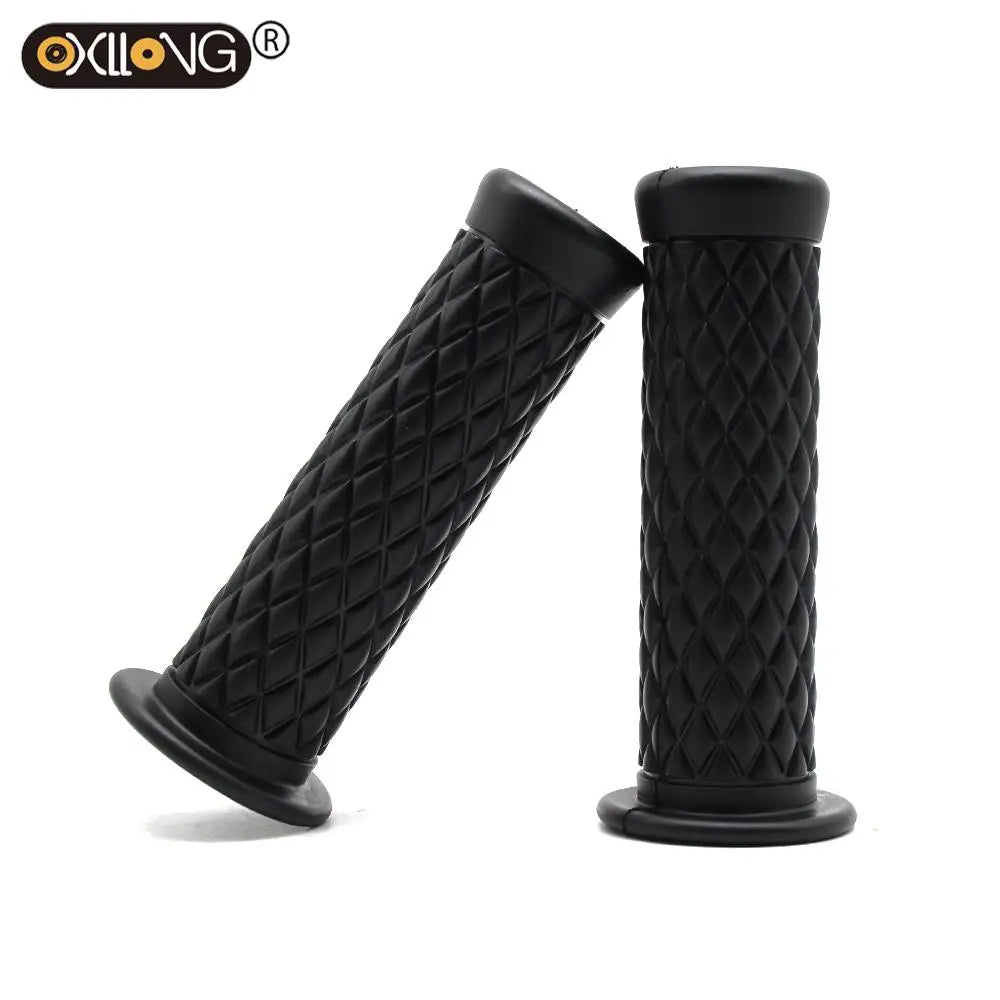 Motorcycle Retro Rubber Classic Motorbike Non-Slip Handle Bar Unviersal Vintage Moto Handlebar for Cafe Racer Motorcycle Grip