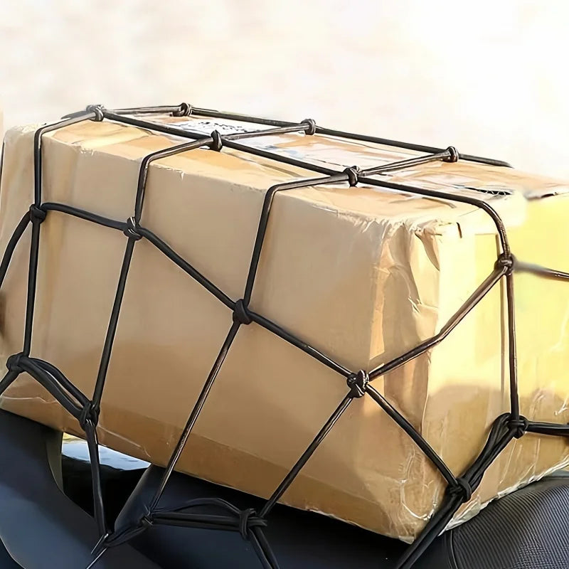 1 Motorcycle Luggage Rack, Helmet Net Pocket, Portable Storage, Car Luggage Net, Universal Shelf, Rope Net, Helmet Net, Bicycle