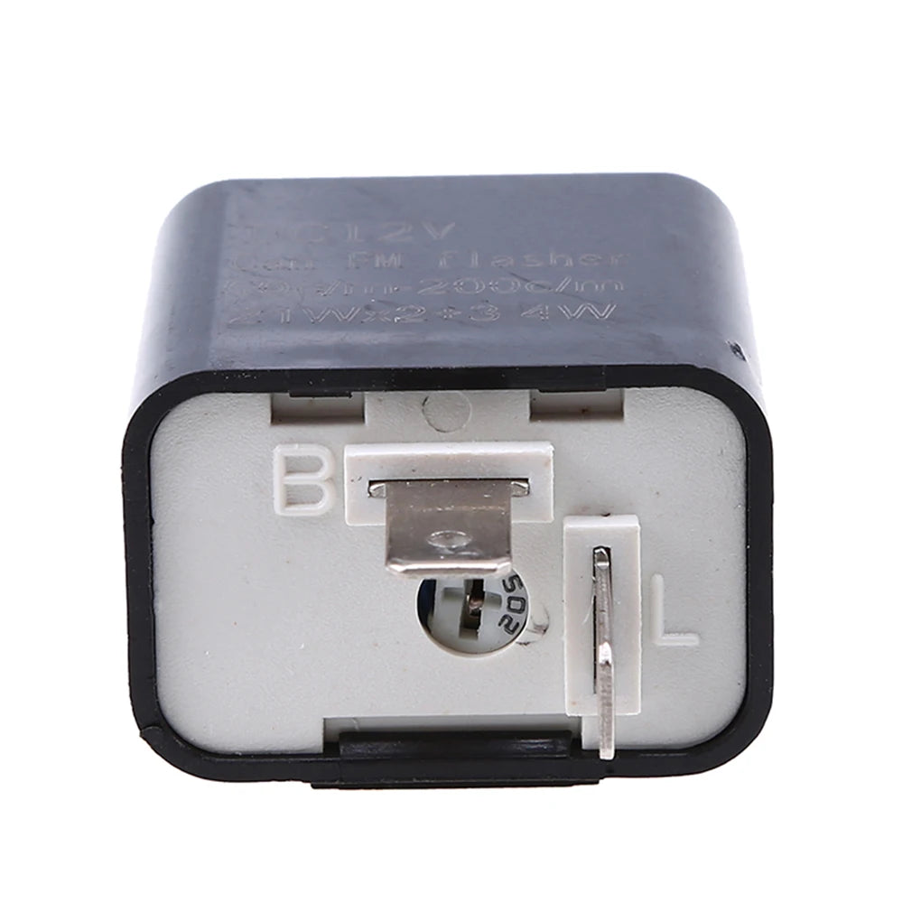 12V 2 Pin LED Flasher Frequency Relay Turn Signal Indicator Motorcycle Motorbike Fix Motorcycle Flasher Multiple Protection Safe
