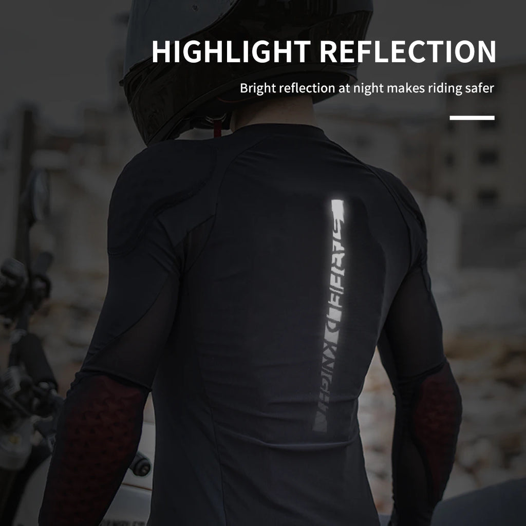 Motorcycle Armor Jacket Moto Full Body Soft Armor Racer Riding Protective Top Breathable Motocross Back Shoulder Protector Gear