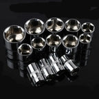 1/4 Small Fly 12-Piece Combo Automotive Repair Tools 1/2 Large Fly 12-Piece Ratchet Quick Drive Socket Wrench Set