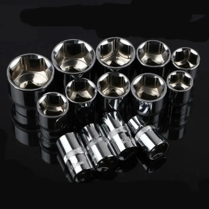 1/4 Small Fly 12-Piece Combo Automotive Repair Tools 1/2 Large Fly 12-Piece Ratchet Quick Drive Socket Wrench Set