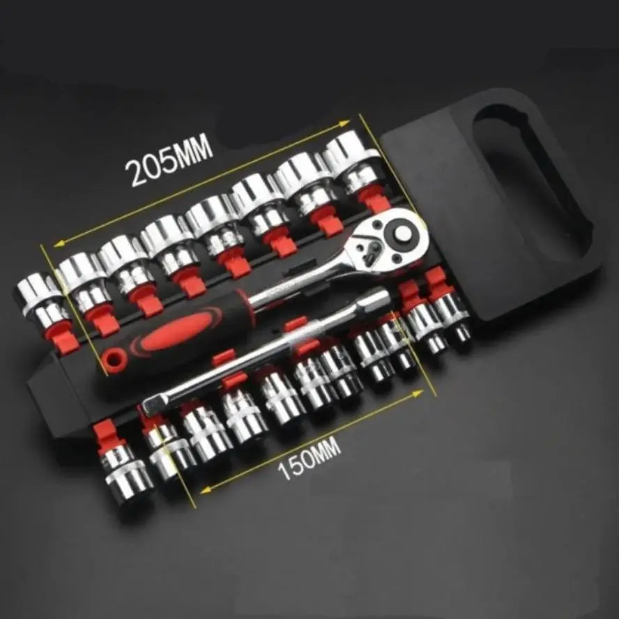 1/4 Small Fly 12-Piece Combo Automotive Repair Tools 1/2 Large Fly 12-Piece Ratchet Quick Drive Socket Wrench Set