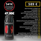 - Nouveau - 80 Nettoyants Auto Moto + Microfibre + Pinceau De Précision + Pochette Transport, Nettoie, Dégraisse, Protège - Alcantara Race Tex - Peinture Mat/Brillant, Int/Ext, Sans Eau