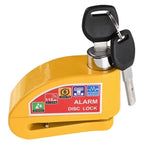 Scooter Motorcycle Bicycle Alarm Lock Wheel Disc Brake Waterproof Anti-Theft Aluminum Alloy Safety Brake Lock Moto Aaccessories
