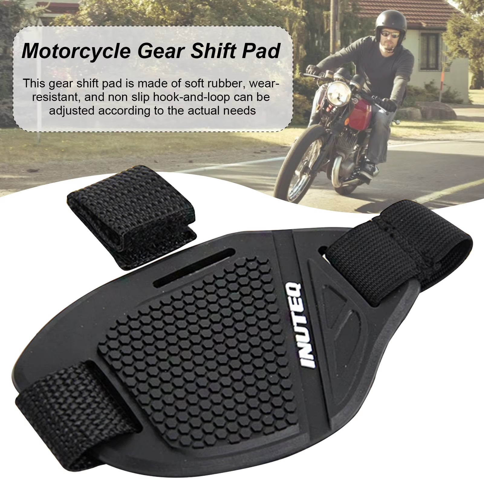 Motorcycle Shift Pad Rubber Boot Protective Cover Adjustable Shifter Shield anti Slip Pad Shoe Cover Motorcycle Shoe Protection