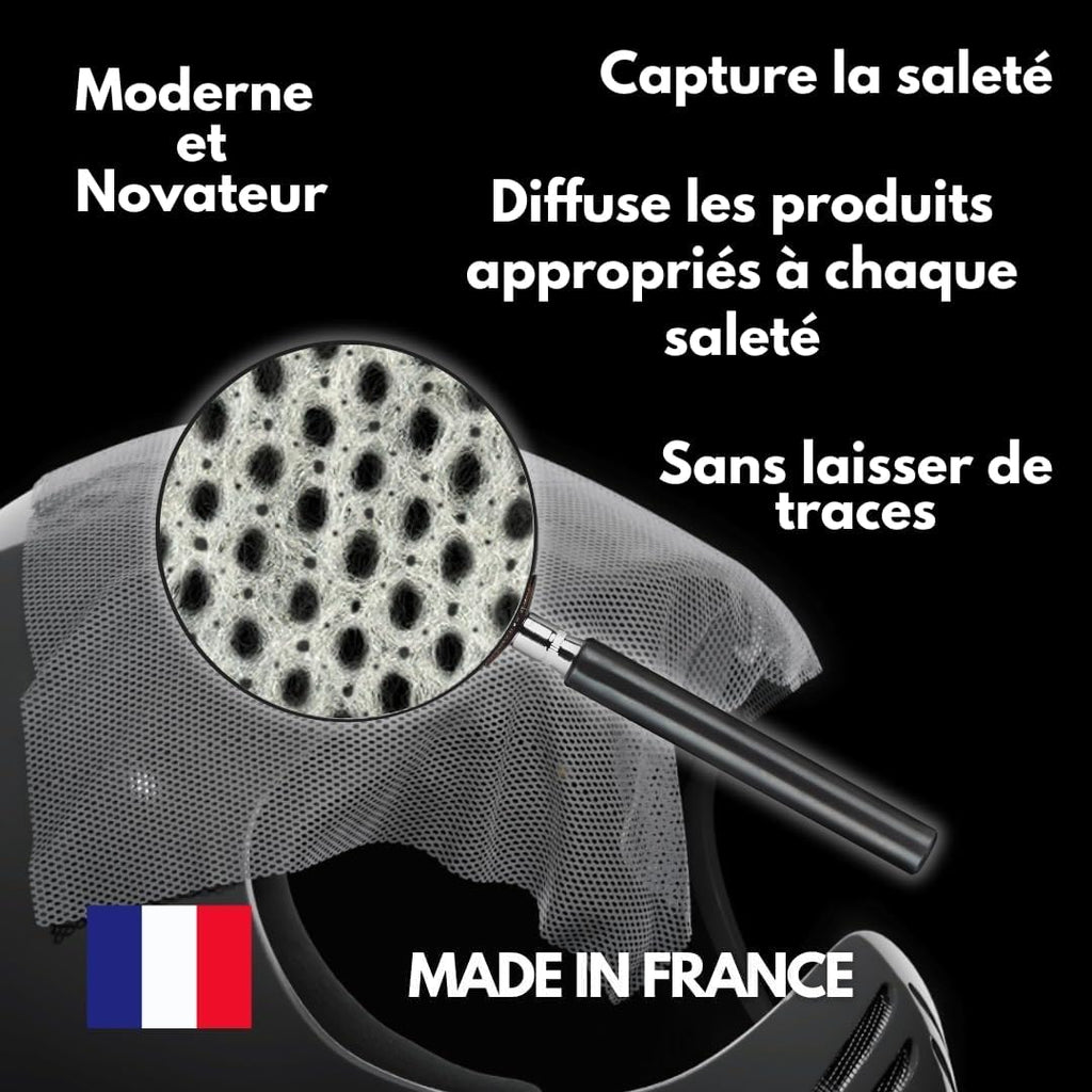 - Nouveau - 80 Nettoyants Auto Moto + Microfibre + Pinceau De Précision + Pochette Transport, Nettoie, Dégraisse, Protège - Alcantara Race Tex - Peinture Mat/Brillant, Int/Ext, Sans Eau