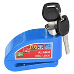 Scooter Motorcycle Bicycle Alarm Lock Wheel Disc Brake Waterproof Anti-Theft Aluminum Alloy Safety Brake Lock Moto Aaccessories